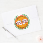 Krav Maga - Defect is geen optie Ronde Sticker (Envelop)