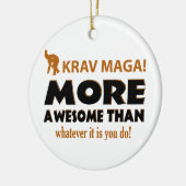 KRAV MAGA! DESIGN KERAMISCH ORNAMENT (Links)