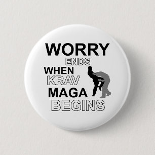 Krav maga Design Ronde Button 5,7 Cm