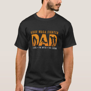 Krav Maga Fighter Dad Het Idool Martial Art Krav M T-shirt