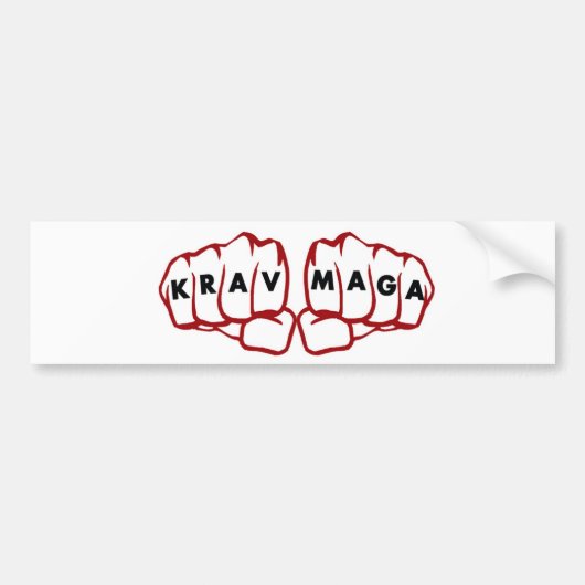 krav maga fists bumpersticker (Voorkant)