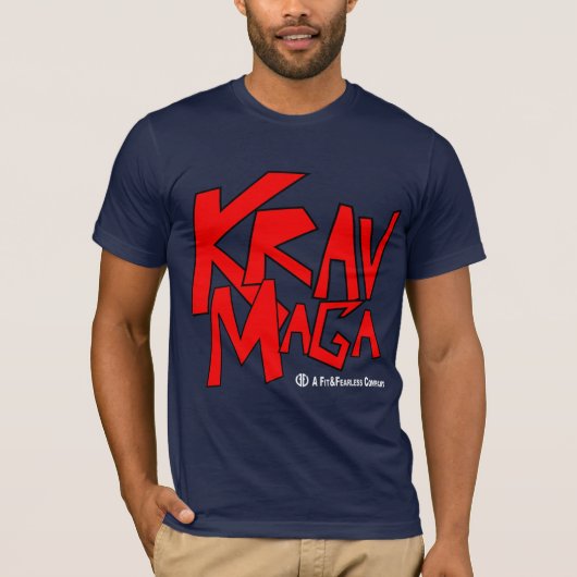Krav Maga - Fit and Fearless T-shirt (Voorkant)