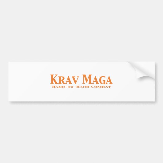 Krav Maga Gifts Bumpersticker (Voorkant)