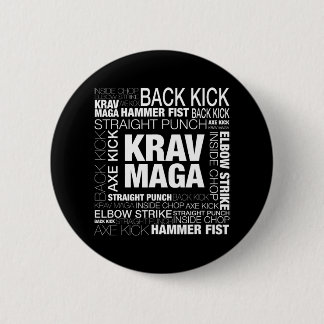 Krav Maga Israëlische krijgskunst Zelfverdediging Ronde Button 5,7 Cm