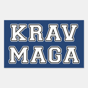 Krav Maga Rechthoekige Sticker