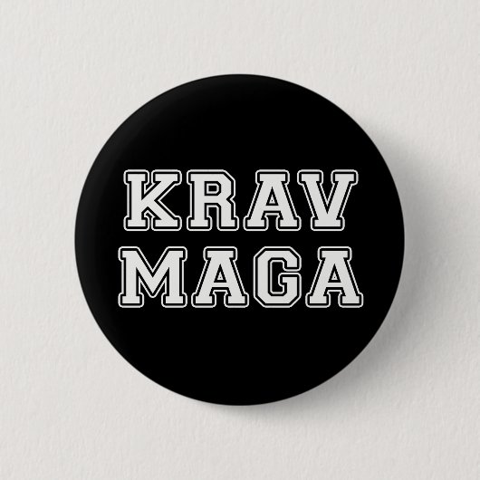 Krav Maga Ronde Button 5,7 Cm (Voorkant)