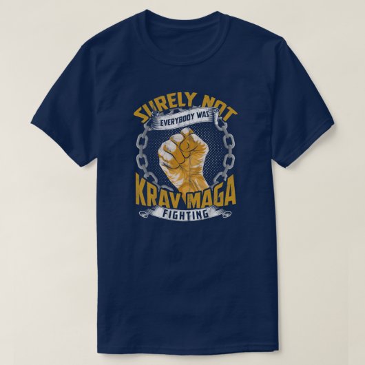 Krav Maga voor mannen Zelfverdedigingsstrijd T-shirt (Design voorkant)