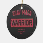 Krav Maga Warrior Keramisch Ornament (Links)