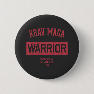 Krav Maga Warrior Ronde Button 5,7 Cm