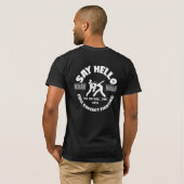 Krav Maga: Zeg Hallo Mn T-shirt (Achterkant volledig)