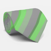 Krawatte grau grün cravate gris vert (Roulé)