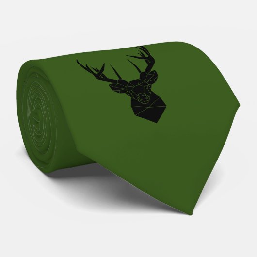 Krawatte mit Hirsch / Cravate avec cerf (Roulé)