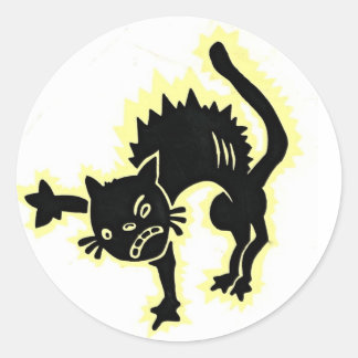Krazy Kat Ronde Sticker
