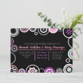 KRAZY POIS Faire-part de mariage Abstraite (Debout devant)