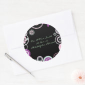 KRAZY POLKA DOT Astract Mariage Répondre Sticker j (Enveloppe)