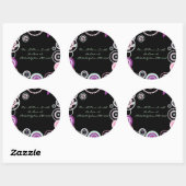KRAZY POLKA DOT Astract Mariage Répondre Sticker j (Feuille)
