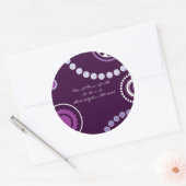 KRAZY POLKA DOT Astract Mariage Répondre Sticker j (Enveloppe)
