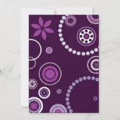 KRAZY POLKA DOT Bat mitzvah Invitation Violet (Dos)