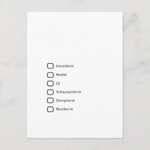 Kreative Hipster Briefkaart
