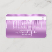 Krediet voor Paarse schildpad Visitekaartje (Achterkant)