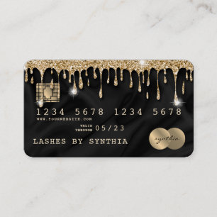 Kredietkaart genaamd Driving Gold Silk Visitekaartje