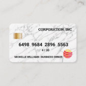 KredietKaart | Marmer Texture Visitekaartje (Voorkant)