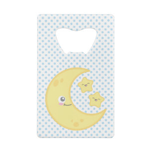 Kredietkaartopening Kawaii Moon en Stars Kredietkaart Flessenopener
