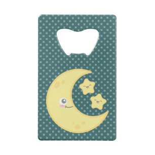Kredietkaartopening Kawaii Moon en Stars Kredietkaart Flessenopener