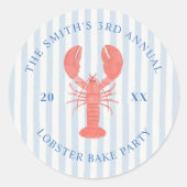 kreeft bakken nautische Sticker (Voorkant)