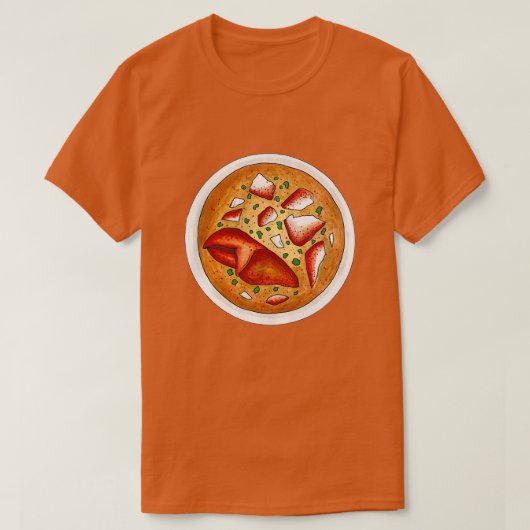 Kreeft Bisque Soep Vis en zeevruchten Voeding Koke T-shirt (Design voorkant)