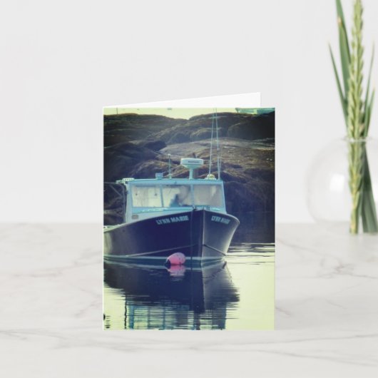 Kreeft Boot Note Kaart (Voorkant)