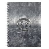 Kreeft Dierenriem Symbool in Industriële Stijl Notitieboek (Voorkant)