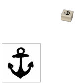 (Kreeft en anker) Rubberstempel (Gestempeld)