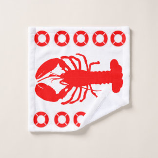 Kreeft en reddingsvest Handdoekenset Bad Handdoek