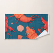 Kreeft Geometrisch Kleurrijk Gepersonaliseerd Patr Bad Handdoek (Handdoek)