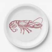 Kreeft gravure papier Bord (Voorkant)