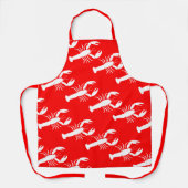 Kreeft houdt van rood restaurant all-over print Sc Schort (Voorkant)