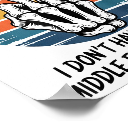 Kreeft Ik heb niet genoeg middelvingers voor mijn Poster (Hoek)