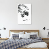 Kreeft in water canvas afdruk (Insitu (Slaapkamer))