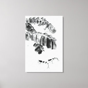 Kreeft in water canvas afdruk