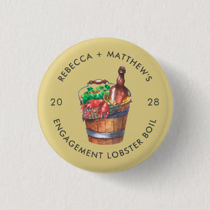 Kreeft Kook Bruiloft Feest Maatwerk Ronde Button 3,2 Cm
