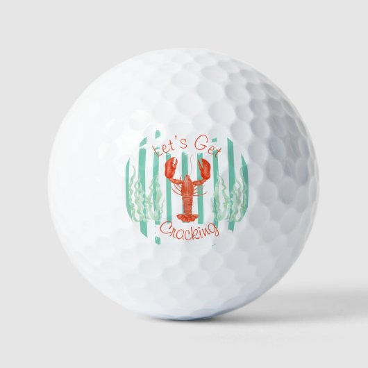 Kreeft Kook Golfbal – Grappig Cajun Feest Favoriet Golfballen (Voorkant)