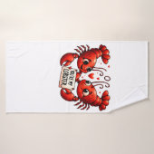 kreeft liefde puns badhanddoek (Badhanddoek)