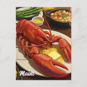 kreeft Maine Travel Briefkaart