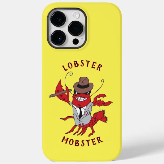 Kreeft Mobster 🦞 Funny Cartoon Gangster Case-Mate iPhone Case (Achterkant)
