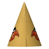 Kreeft Mobster 🦞 Funny Cartoon Gangster Feesthoedjes (Achterkant)