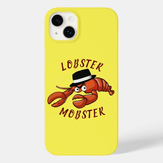 Kreeft Mobster 🦞 Schattigee Cartoon gangster met  Case-Mate iPhone Case (Achterkant)