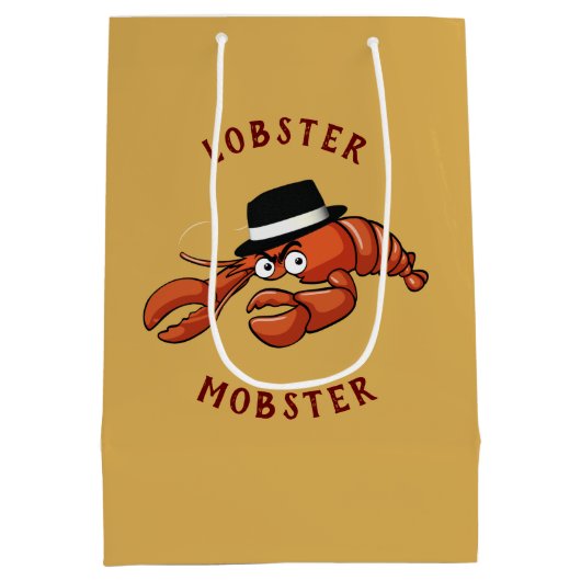 Kreeft Mobster 🦞 Schattigee Cartoon gangster met Medium Cadeauzakje (Achterkant)