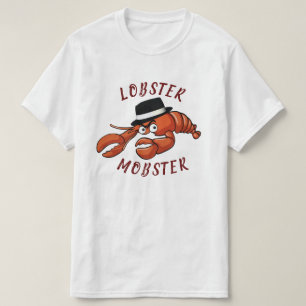Kreeft Mobster 🦞 Schattigee Cartoon gangster met  T-shirt