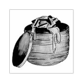 Kreeft Newburg Newberg Retro Vis en zeevruchten Bl Rubberstempel (Afrduk)